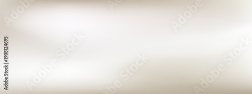 Minimalist horizontal background with a smooth mesh gradient in soft grey, taupe, and off-white tone
