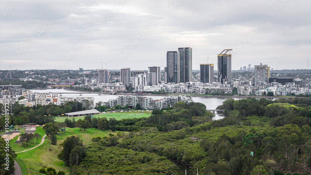 Fototapeta premium Homebush NSW Sydney Suburb Panoramic View