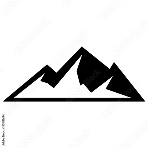 Geometric mountain icon