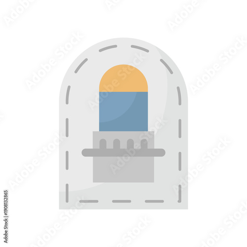 Visa Stamp Vector Icon which can easily modify or edit