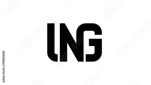 LNG logo, liquefied natural gas symbol, clean energy concept