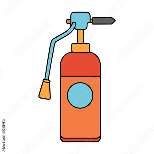 A disinfectant sprayer releases a fine mist of cleaning solution, quickly sanitizing surfaces to kill germs and bacteria, keeping spaces safe and hygienic.
