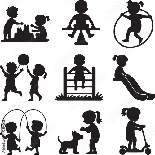 children playing outdoor games and activities together fun