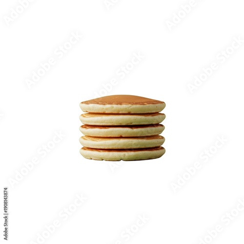 Wallpaper Mural Stack of five fluffy pancakes On Transparent Background Torontodigital.ca