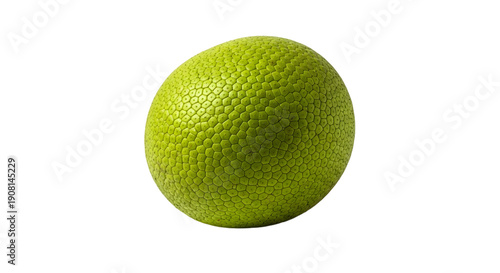 Single green lime isolated on transparent background