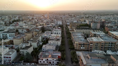 Wallpaper Mural Aerial View of Valenzano, Puglia, Southern Italy – Mediterranean Townscape and Surrounding Countryside Torontodigital.ca