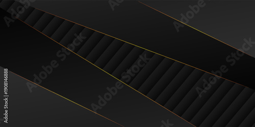 Abstract background.Luxury of black and golden with dark space.Layout for banner, business, presentations, flyers, posters.Vector illustration.