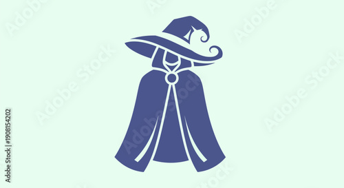 Mysterious figure in cloak and hat