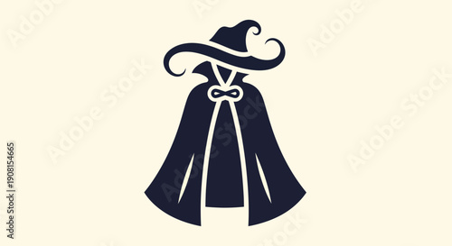 Mysterious figure in cloak and hat