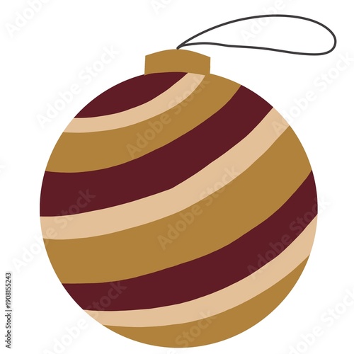 christmas ball on white background