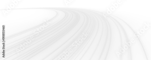 Abstract neon waves flow with dynamic curved motion. Radiant light trails pulse across dark space. Perfect for energetic sci-fi visuals. PNG
