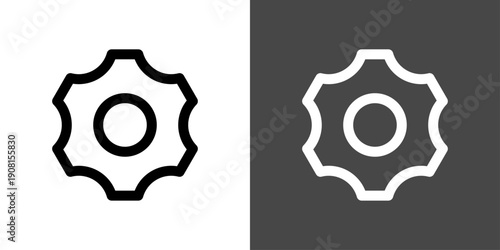 シンプルな歯車アイコン