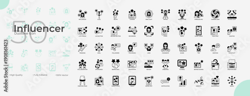 Fake Duotone Editable Icons set