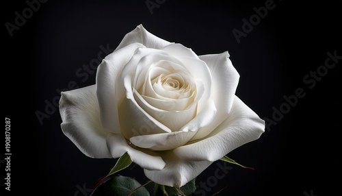 white rose isolated on black background funeral flowers grief death loss ceremony floral sadness cemetery mourning dead