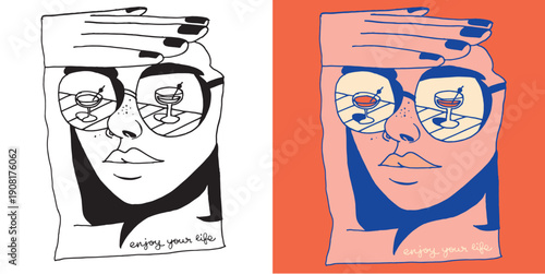 Trendy  hand drawn doodle lettering quote. Lettering for t-shirt design, mug print, bag print, clothes fashion. 100% hand drawn vector image. Sticker lettering art.
