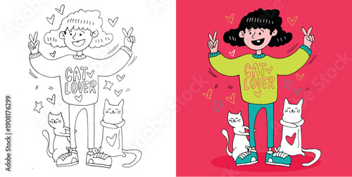 Trendy  hand drawn doodle lettering quote. Lettering for t-shirt design, mug print, bag print, clothes fashion. 100% hand drawn vector image. Sticker lettering art.
