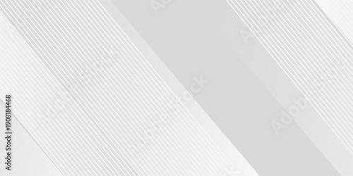 background design with diagonal line pattern in grey colour. Vector white horizontal template for business banner, formal invitation backdrop, luxury.