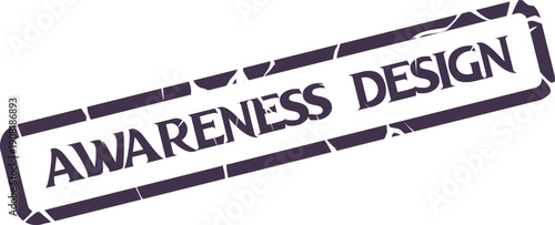 Grungy Awareness Design Stamp for Promoting Social Causes and Creative Campaign Development