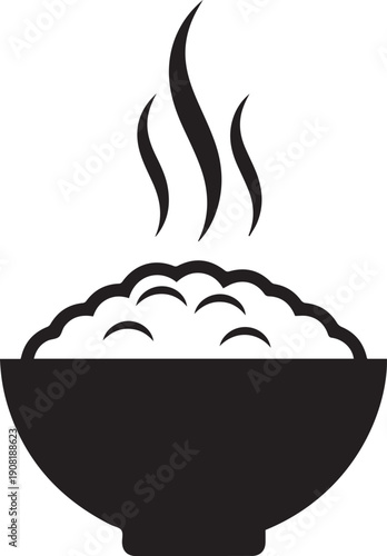 Vector illustration of a hot chocolate mug and a burning stove icon featuring steam and brown aroma art for a cafe restaurant logo