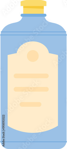 Shower gel bottle. Organic product color icon