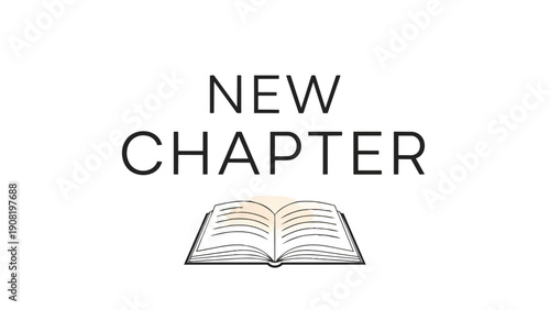 Announcing the Start of a Significant Life Phase with a Simple Yet Profound Open Book Graphic
