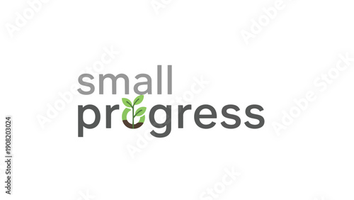 A conceptual visual depicting the journey of minimal yet consistent advancement a vibrant green sprout represents foundational beginnings and steady