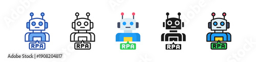 Rpa Icon Multi Style Illustration