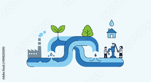 Celebrating World Water Day with Conservation Efforts Globally on a Beautiful Day