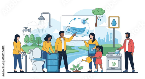 People around the World conserving Water on Earth Day