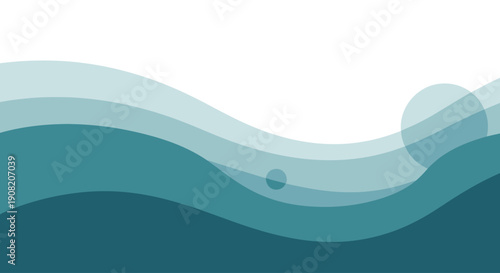 Celebrating World Water Day with serene ocean waves and ripples on a calm blue sea surface from an aerial viewpoint