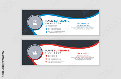 Modern Professional Email Signature Template for Corporate Business Branding