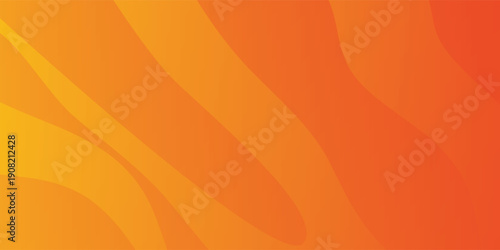 Abstract Orange and Yellow Gradient Background with Flowing Lines.