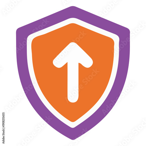 Shield With Upward Arrow Icon