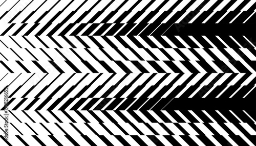 Black and white Abstract Blocky Halftone Pattern. Geometric Grid Distortion Vector Format for modern background and design element. Fully editable without losing quality. EPS10 