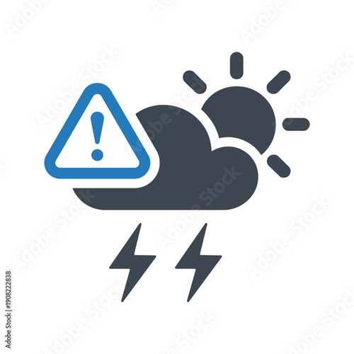 Weather warning, icon