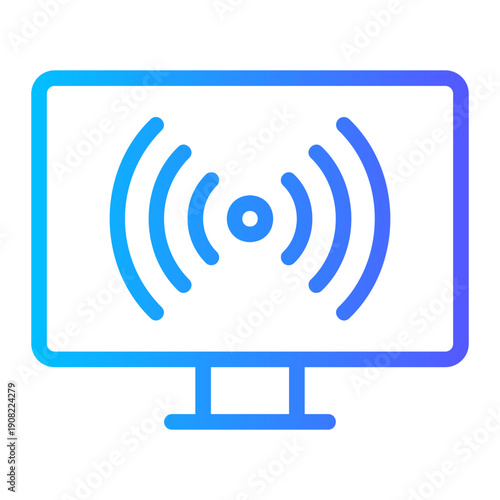 streaming tv app gradient icon