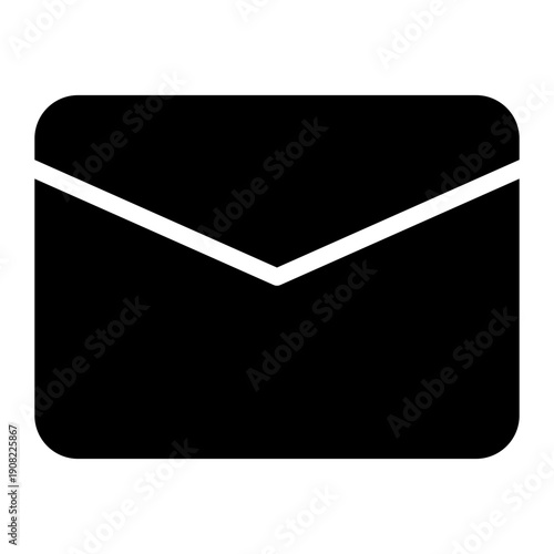 mail inbox app glyph icon