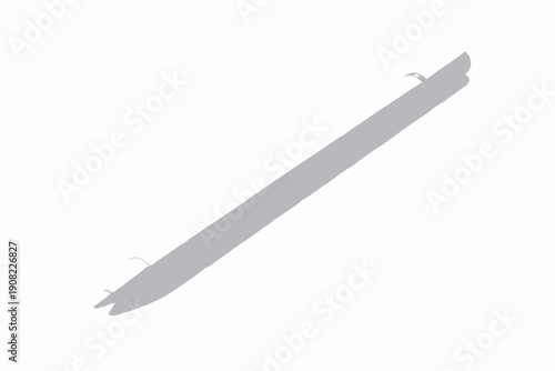 Sleek white digital stylus pen on white background