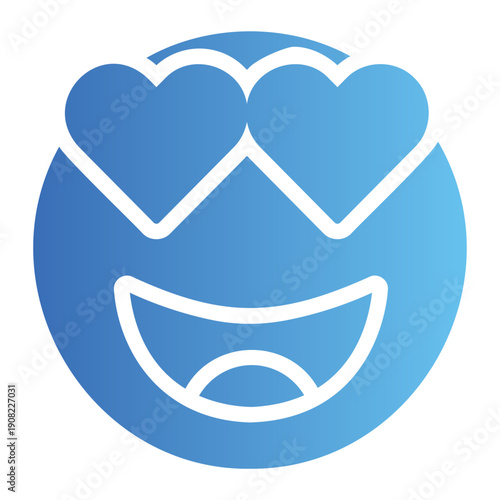 Love emoji Gradient icon