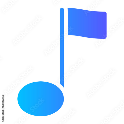 music gradient icon
