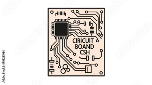 Circuit Board Electronic Components Microchip Technology Digital Design