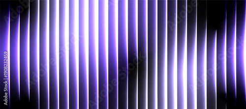 Purple violet glowing vertical stripe glass effect background with soft transparency modern abstract and futuristic mood