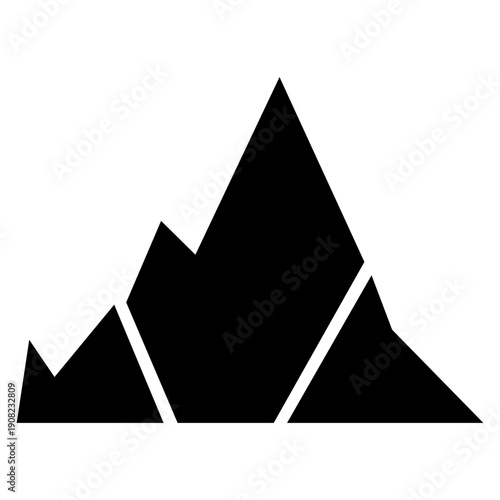 Mountain silhouette icon