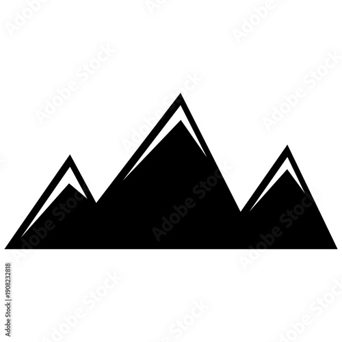 Mountain silhouette icon