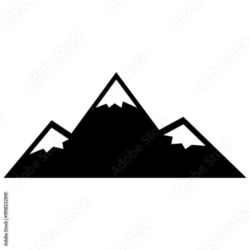 Mountain silhouette icon