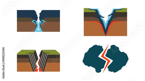 Geological Faults and Earthquakes: Tectonic Plate Movement and Seismic Activity