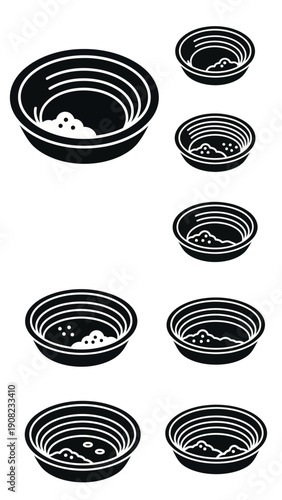 Gold Panning Bowls Set, Mining Equipment, Prospecting Tools, Metal Detecting Accessories