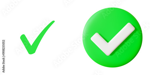 Free Download Green checkmark icon with white outline isolated on transparent background - GFXLoad