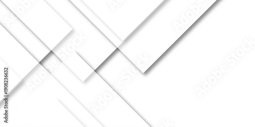 Abstract white rectangle shape geometric line background. Light Silver, Gray vector pattern in square style. Abstract technology of squares concept. vector illustration background