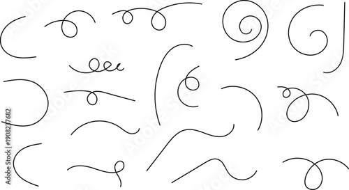 Hand drawn doodle lines vector image